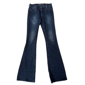 MiH Jeans Skinny Marrakesh Dark Wash Flare Jeans Size 28 Mid Rise Stretch Denim